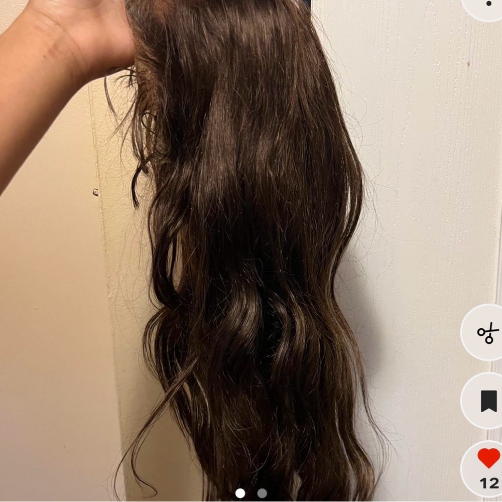 Luxurious Brown Hair human hair wig